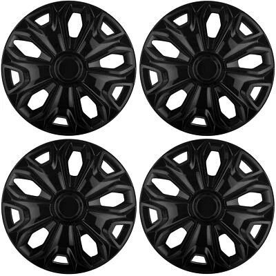 NEW Hubcaps for Ford Transit 150, 250, 350 - 2015-2024 - 16-in, Gloss Black, Set - Image 1 of 4