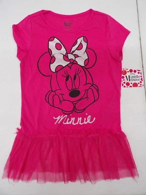 Authentic Disney Minnie Mouse Pink Shirt Size M (7-8) NEW w/ Tags - Image 1 of 4