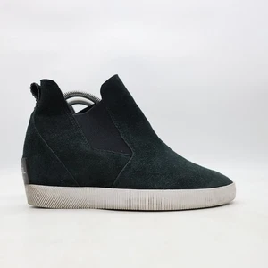 Sorel Out N About Damen-Chelsea-Boots mit Keilabsatz Größe 9 schwarz Wildleder wasserdicht - Bild 1 von 9