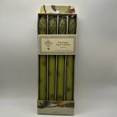 John Derian Candles Target Asparagus Green Taper Set Of 4 Spring Vegetables - Image 1 of 4