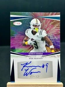 2025 Sage High Number Football - Kenneth Womack - WMU Auto - A-KW2 - Bild 1 von 2