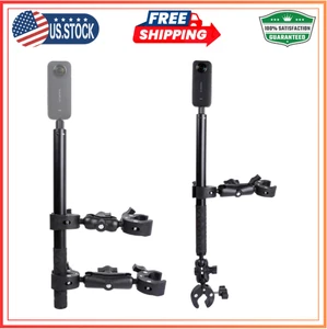 Motorcycle Mount Kit for Insta360 One X3 X2 RS- Double Clamps Handlebar Holder w - Picture 1 of 7