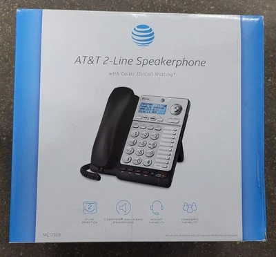 AT&T ML17928 2 Line Office Phone Caller ID Speaker Conference HS Jack - Image 1 of 4
