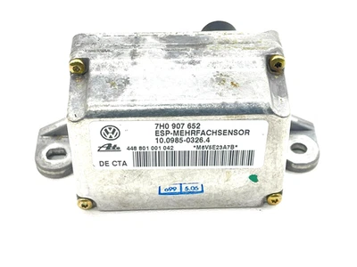 AUDI Q7 2007-2012 4L sensor de velocidad guiñada módulo de control informático 7H0 907 652 OEM * Foto 1 de 4