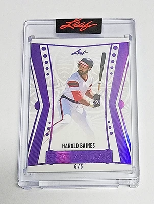 Tarjeta #36 Harold Baines 2025 Hoja Espectacular Base Púrpura #d 6/6 (Último 1/1) Foto 1 de 2