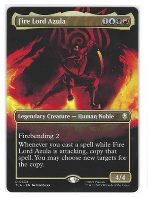 Fire Lord Azula (0334) (Borderless) Avatar: The Last Airbender Foil NM!!! - Image 1 of 2