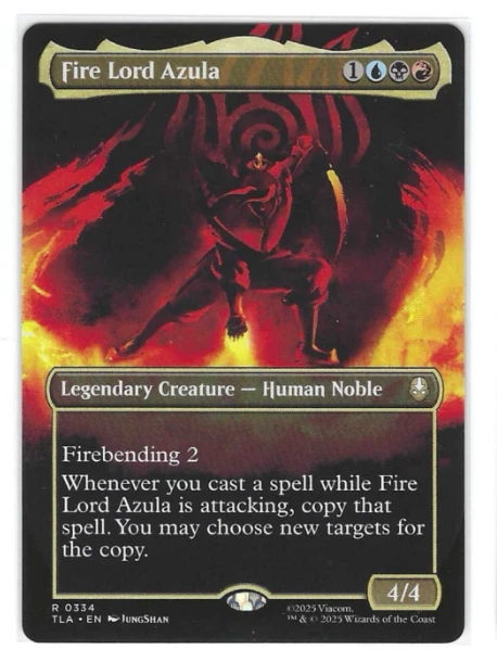 Fire Lord Azula (0334) (Borderless) Avatar: The Last Airbender Foil NM!!! - Image 1 of 2