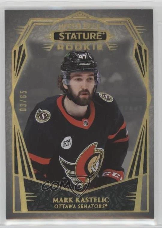 2022 Upper Deck Stature Rookies Design Variant /65 Mark Kastelic #134 Rookie RC - Image 1 of 2