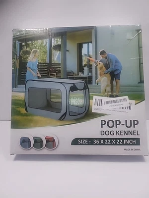 Love's Cabin Pop Up Kennel Portable Mesh Tent Green Size 36x22 - Image 1 of 4