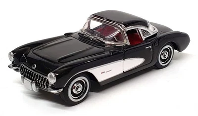 Matchbox 1/43 Scale DYG06-M - 1956 Chevrolet Corvette - Black/White - Image 1 of 4