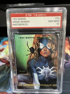 SPIDER-WOMAN 1993 Skybox Marvel Masterpieces #10 GRADED 10 MINT VINTAGE - Picture 1 of 2