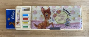 Vintage Flomo Disney Bambi Federmäppchen Druckknopf süß RAR - NEU VERSIEGELT! - Bild 1 von 14