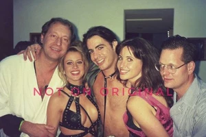 Vintage Photo Negatives of Women Men 1980s Porn Stars at Sleezy Pajama Party - Picture 1 of 5