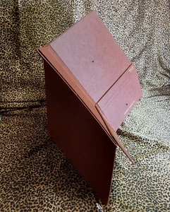 VINTAGE COLLAPSIBLE PORTABLE PODIUM WITH TRAVEL CASE! GLENDEX SPEECHMASTER - Picture 1 of 13