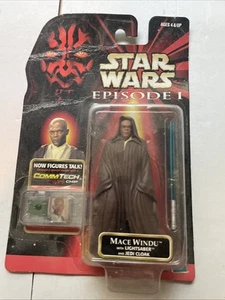 Figura de acción Hasbro Star Wars Mace Windu con sable de luz y capa Jedi - Imagen 1 de 6