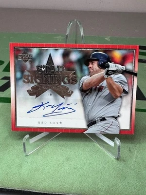 Upper Deck Kevin Youkilis Star Signings 2007 automático - Medias Rojas de Boston Foto 1 de 2
