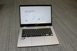 Asus C423NA-RH01T-CB 14” FHD Touch, N3350, 32GB eMMC, 4GB RAM, Chrome OS Laptop - Picture 1 of 8