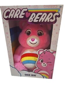 Care Bears 2021 14" CHEER BEAR 14" Pink Plush Bear - Here to Cheer - NEW