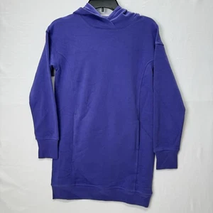 All in Motion Hoodie Sweatshirt L 10/12 Tween Purple Oversized Top Shirt New - Picture 1 of 10