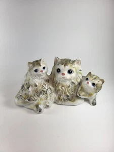 Homco Ceramic Cat Mother With Kittens Decorative Ceramic Figurine 7" x 4" x 4" - Picture 1 of 10
