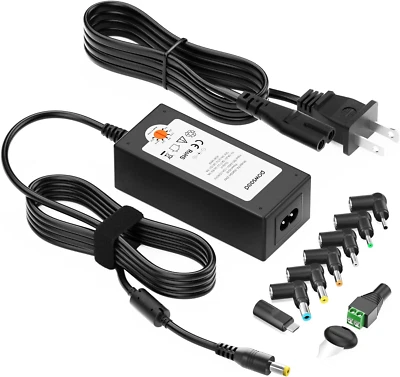 Universal AC Adapter 45W 5V 6V 7.5V 9V 12V 13.5V 15V DC Power Supply 1A 2A 3A fo - Image 1 of 4