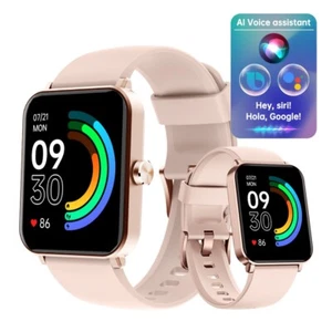 2025 Smart Watch For Men/Women, Waterproof Smartwatch Bluetooth iPhone Samsung - Picture 1 of 8