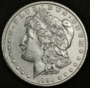 1890-s Morgan Silver Dollar.  A.U.  Inventory H.  139900 - Picture 1 of 2