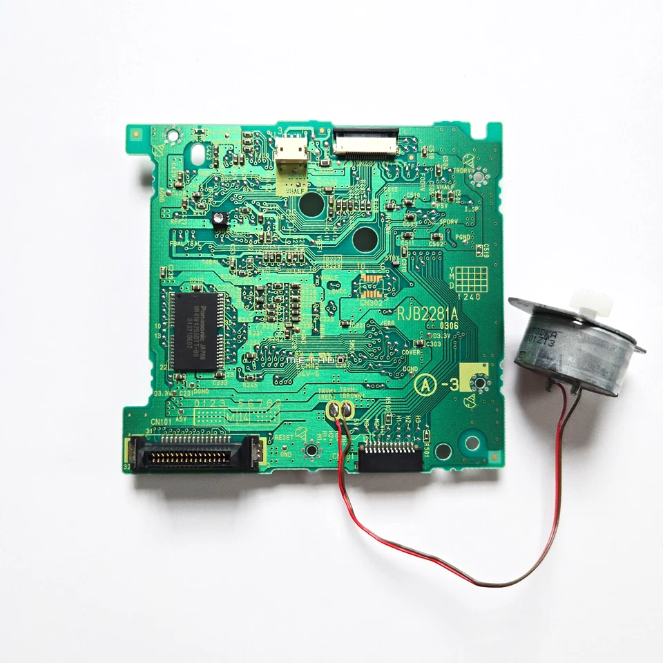 Nintendo GameCube Optical DVD Drive PCB Board (RECAPPED) (NEW CAPACITORS) - Image 1 of 1