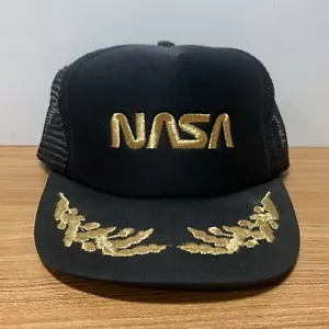 NASA GOLD LEAF TRUCKER Mesh Adjustable KOZA’S Cap Hat - Picture 1 of 7