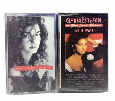 Cassette tapes music hits songs vtg mix lot 2 Gloria Estefan let loose cuts both - Image 1 of 2