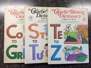 Lot of 3 The Charlie Brown Dictionary (color) by Charles M. Schulz Vintage 1973  - Bild 1 von 1