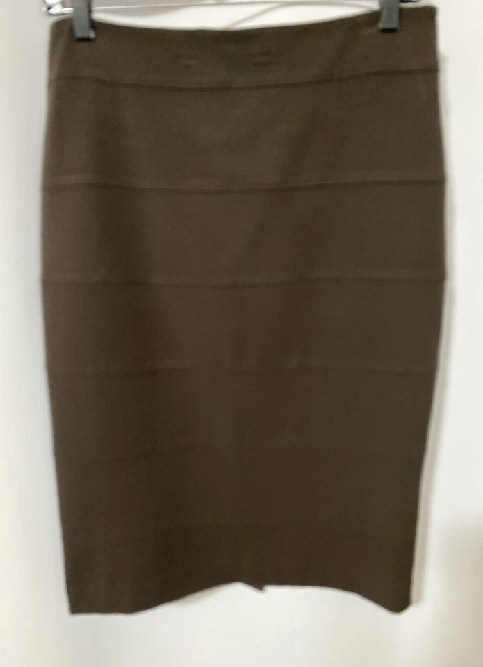 Falda Lápiz THALIAN Marrón Otoño Invierno Abertura Trasera Talla 6 Mezcla Poliéster Forrada Foto 1 de 4
