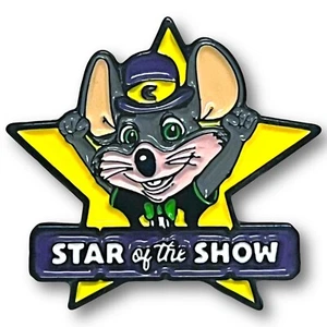 🌟RARE Chuck E Cheese Star of the Show Employee Exclusive Pin -HTF🌟 - Picture 1 of 2