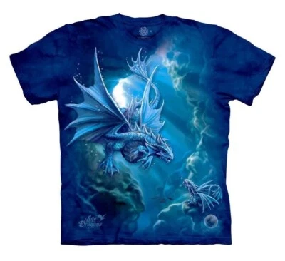 Sea Dragon Aqua Water Legendary Magical The Mountain Blue Cotton T-Shirt S-3X - Image 1 of 4