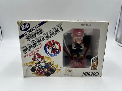 Super Mario Kart Nikko Rc Radio Control 1993 Vintage Nintendo 27 MHZ 26014 - Immagine 1 di 4