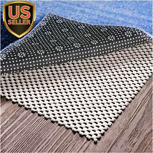 Non Slip Area Rug Pad Gripper - 10X14 Strong Grip Carpet Pad for Area Rugs and H - Picture 1 of 6