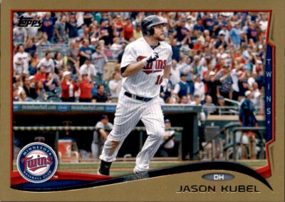 2014 Topps Jason Kubel #d /2014 Gold Parallel Insert PWE Twins #405 - Image 1 of 2