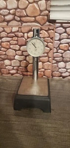 Fowler Dial Gage Stand Model #52-580-020 with Dial Indicator Aerospace - Picture 1 of 11