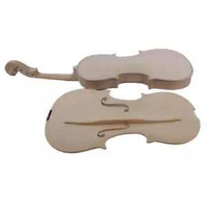 1 pezzo nuovo incompiuto violino misura 4/4 fiamma acero retro abete top puro fatto a mano - Foto 1 di 6