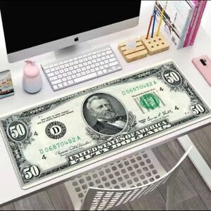 US Dollars Keyboard Mouse Pad 800MMx300MMx3MM/31inch/11.5inch