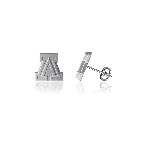 Dayna Designs Arizona Wildcats Team Logo Silver Post Earrings Cover