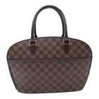 Louis Vuitton Saria Oriental Handbag N51282 Damier Canvas Ebene Used Women Lv