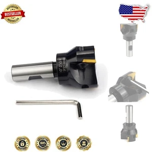 Fresa terminale indicizzabile gambo 3/4" premium - 90 gradi con inserti in carburo di qualità - Foto 1 di 11