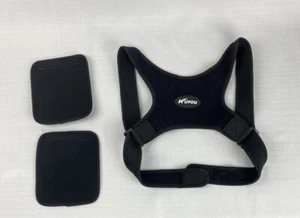 Kuyou Posture Corrector Mens Womens Adjustable Black Comfortable - Picture 1 of 3