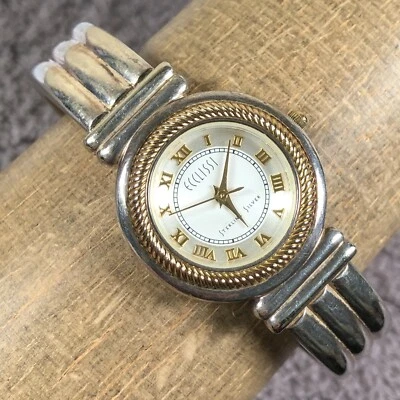 Ecclissi Damas 3010 Brazalete Brazalete Plata de Ley 925 27mm Cuarzo Analógico Reloj 7" Foto 1 de 4