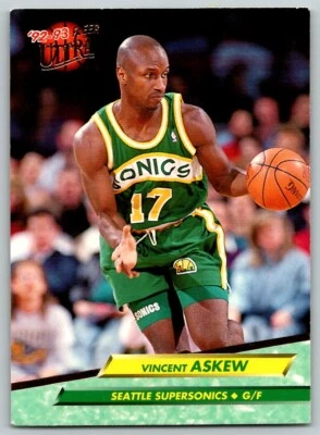 1992-93 ULTRA VINCENT ASKEW SEATTLE SUPERSONICS #360 - Image 1 of 2
