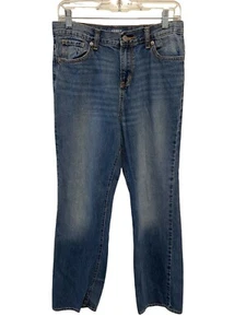 Old Navy Boys Boot Cut Medium Denim Jeans Adjustable Waist Size 16 Regular - Picture 1 of 11