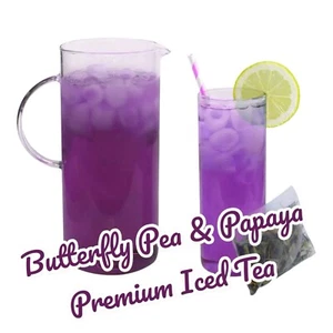 Butterfly Pea & Papaya Premium Cold Brew Eistee Beutel SCHNELLER KOSTENLOSER VERSAND! - Bild 1 von 1
