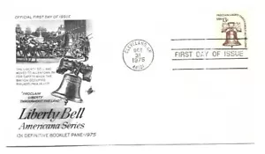 1595 13c Liberty Bell, Americana, ArtCraft FDC - Imagen 1 de 1