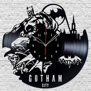 Reloj de vinilo Batman reloj de pared único arte disco de vinilo reloj de pared 71 - Imagen 1 de 12